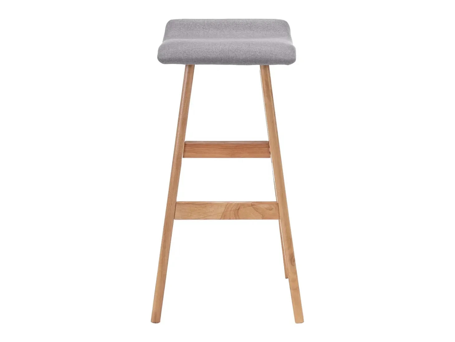 Silla de bar de tela gris claro