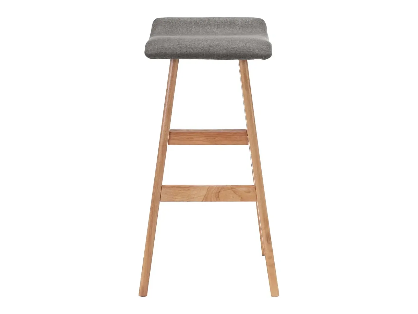 Silla de bar de tela gris oscuro