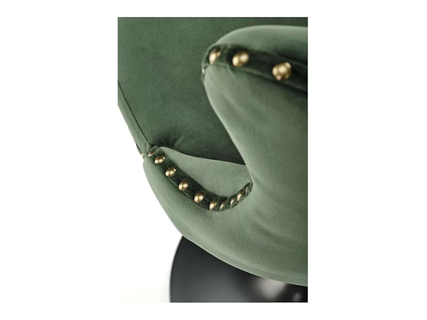 Silla de bar de terciopelo verde oscuro con respaldo tapizado Mandy