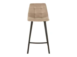Silla de bar Olivia de metal beige Asiento 69 cm