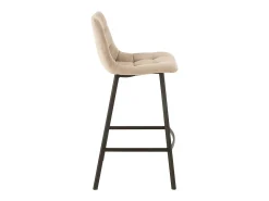 Silla de bar Olivia de metal beige Asiento 69 cm