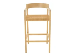 Silla de bar SUKA de madera de roble – Diseño contemporáneo-Color Marrón
