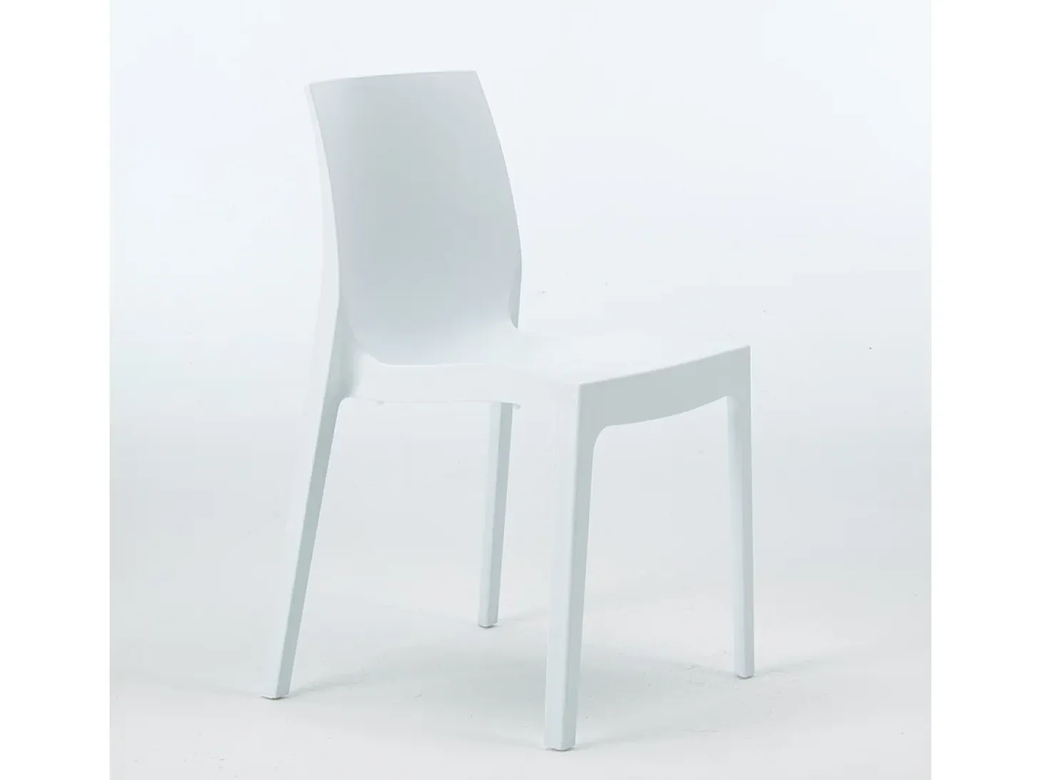Silla de cocina Apilable de Polipropileno Rome Grand Soleil - Blanco