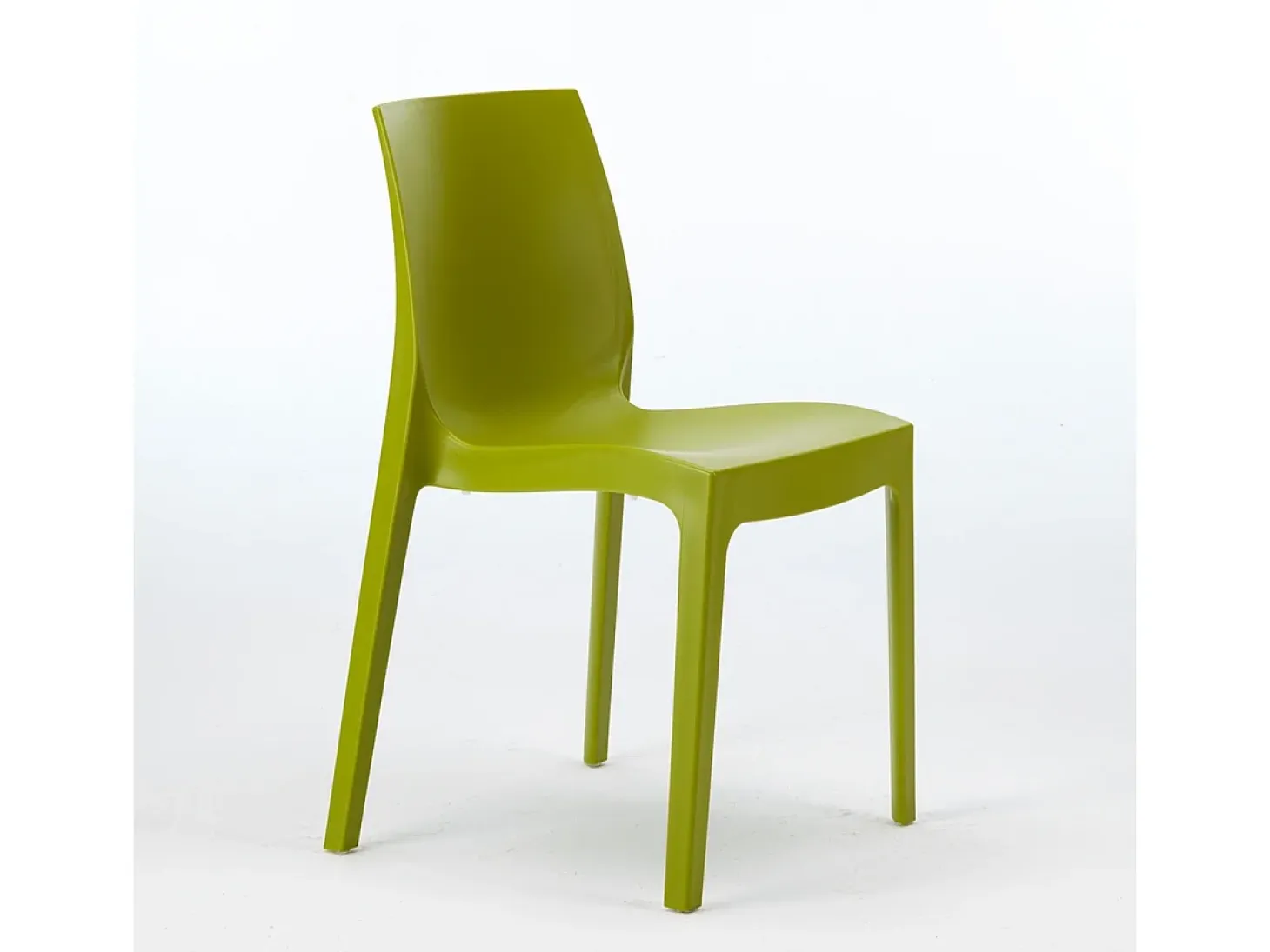 Silla de cocina Apilable de Polipropileno Rome Grand Soleil - Verde Anís
