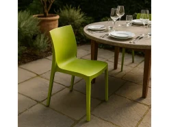 Silla de cocina Apilable de Polipropileno Rome Grand Soleil - Verde Anís