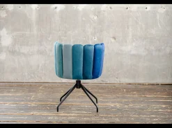 Silla de comedor - Azul terciopelo - JADA