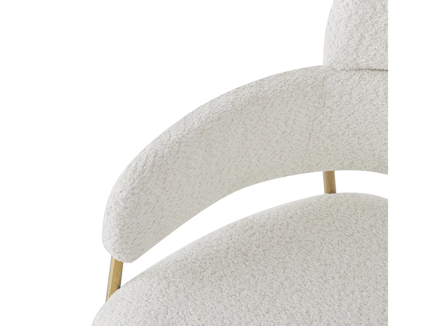 Silla de comedor (4 piezas), moderna, patas doradas, tela ergonómica, lujo, beige (51 x 44 x 77 cm)