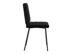 Silla de comedor 6 unidades terciopelo negro