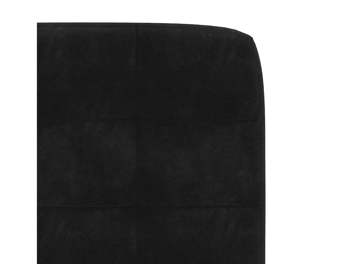 Silla de comedor 6 unidades terciopelo negro