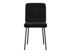 Silla de comedor 6 unidades terciopelo negro