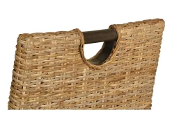 Silla de comedor 4 unidades Kubu ratán madera de mango