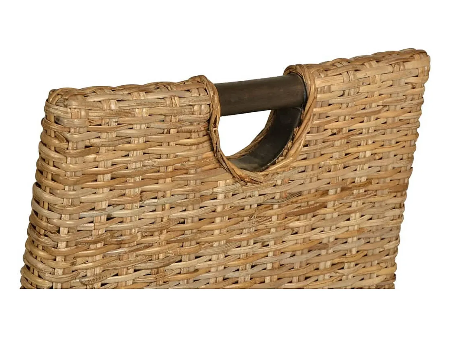 Silla de comedor 4 unidades Kubu ratán madera de mango
