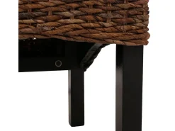 Silla de comedor Acireale (set de 2), oscuro, sin cojines