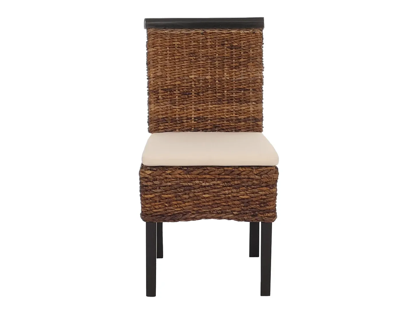 Silla de comedor Acireale (set de 6), oscuro, con cojín