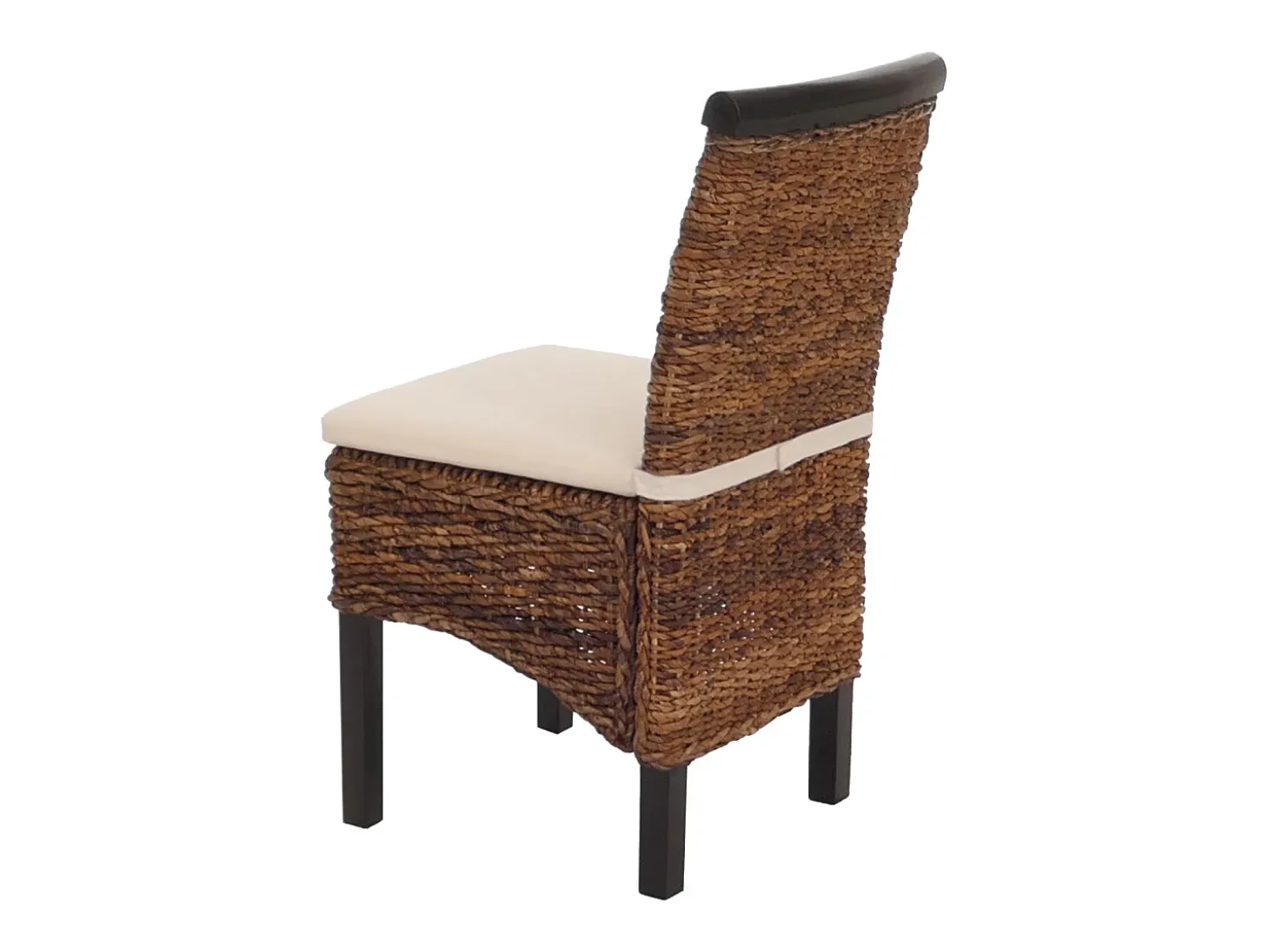 Silla de comedor Acireale (set de 6), oscuro, con cojín