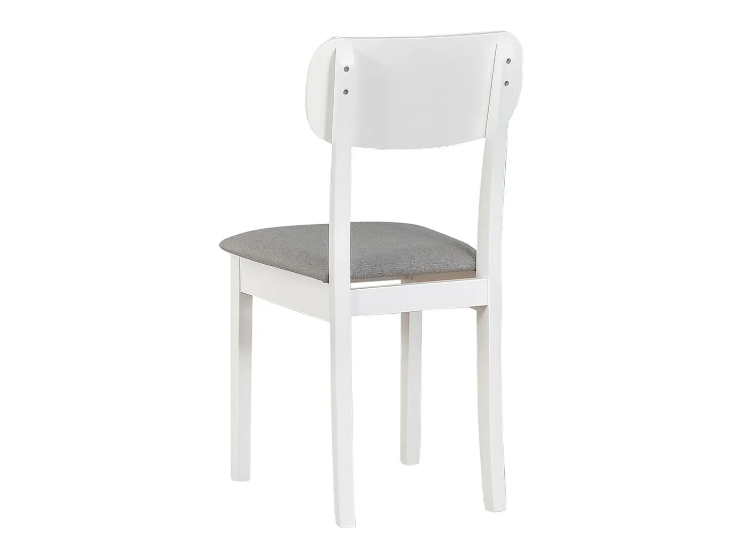 Silla de comedor acolchada – Gris claro/Blanco – NOELES