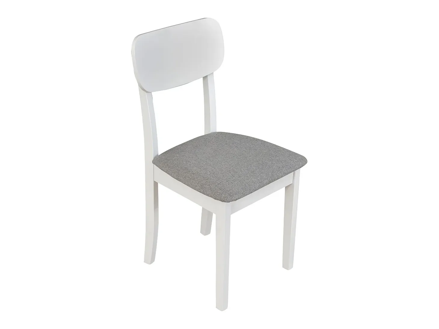 Silla de comedor acolchada – Gris claro/Blanco – NOELES