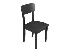 Silla de comedor acolchada – Negro – NOELES