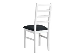 Silla de comedor acolchada – Gris oscuro/Blanco – NICELLA
