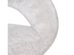 Silla de comedor Almada III (set de 6), textil, crema/gris