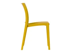 Silla de comedor Altea en plástico color Amarillo Mostaza modelo confort