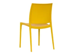 Silla de comedor Altea en plástico color Amarillo Mostaza modelo confort