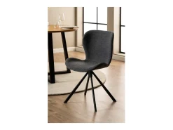Silla de comedor BatildaA1 función giratoria gris.