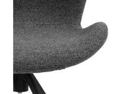 Silla de comedor BatildaA1 función giratoria gris.