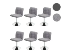 Silla de comedor Cadiz (set de 6), gris claro