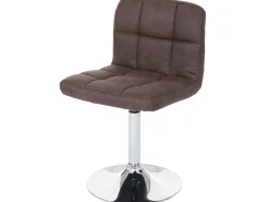 Silla de comedor Cadiz (set de 6), vintage marrón oscuro