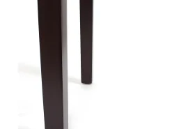 Silla de comedor Cesena (set de 2), polipiel mate, marrón, patas oscuras