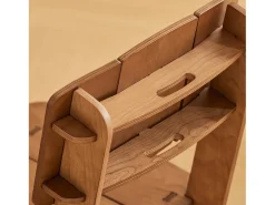 Silla de Comedor con Respaldo Silla Infantil Silla de Madera para Salón, Escritorio, Oficina 44,5 x 61 x 86 cm Marrón HFST01-BR SoBuy ES