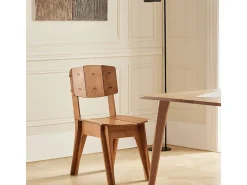 Silla de Comedor con Respaldo Silla Infantil Silla de Madera para Salón, Escritorio, Oficina 44,5 x 61 x 86 cm Marrón HFST01-BR SoBuy ES