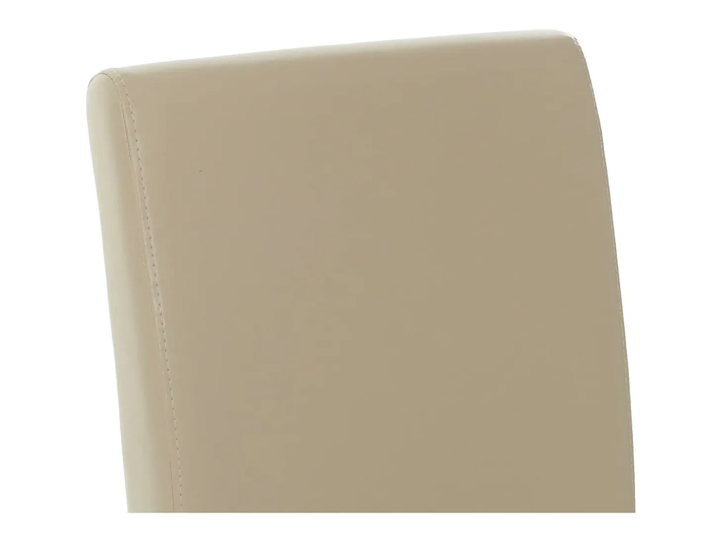 Silla de comedor Crotone (set de 6), crema, patas claras