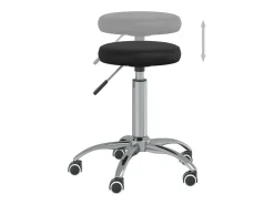 Silla de comedor cuero sintético negra ES630374