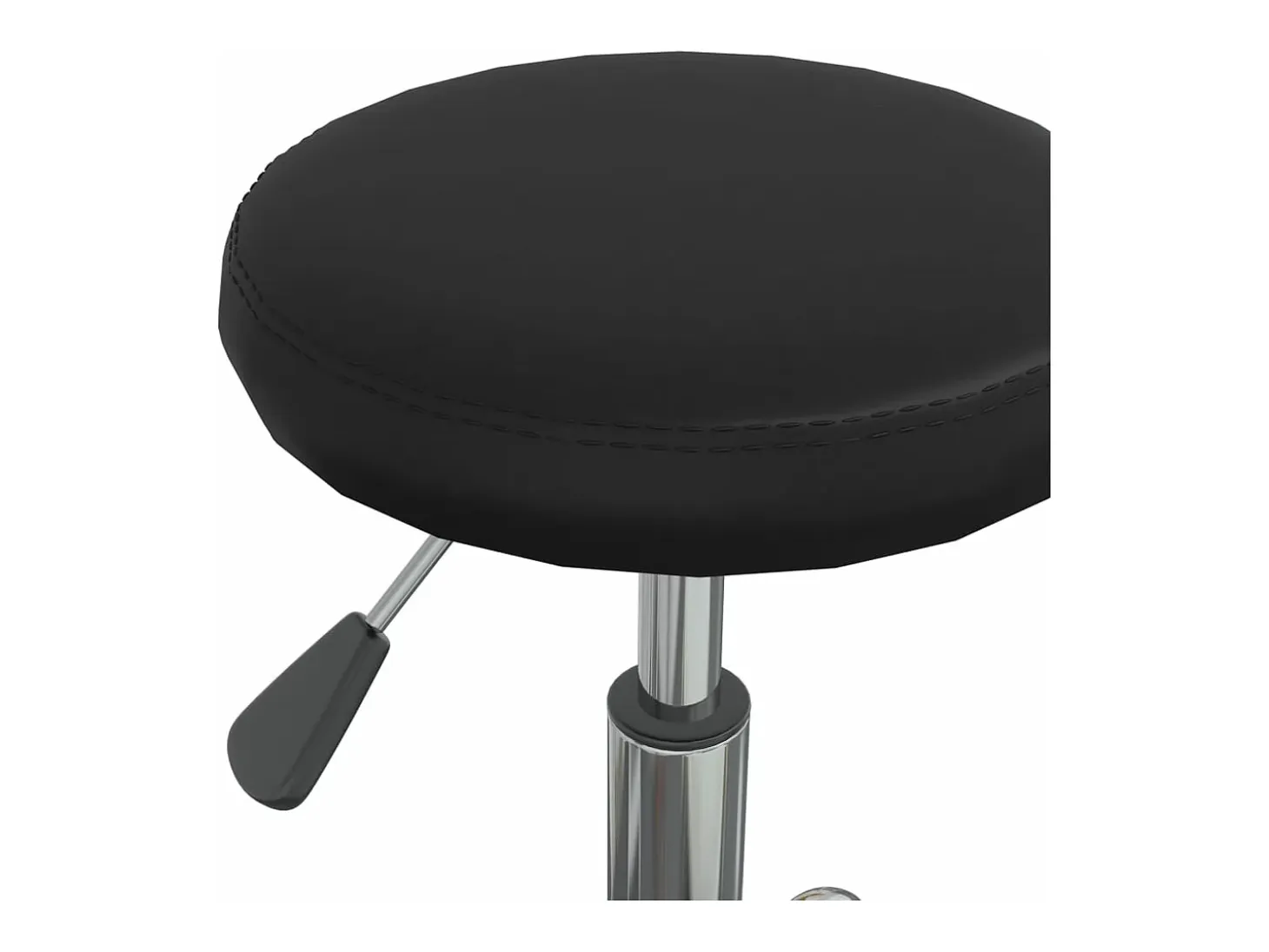 Silla de comedor cuero sintético negra ES630374