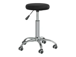 Silla de comedor cuero sintético negra ES630374
