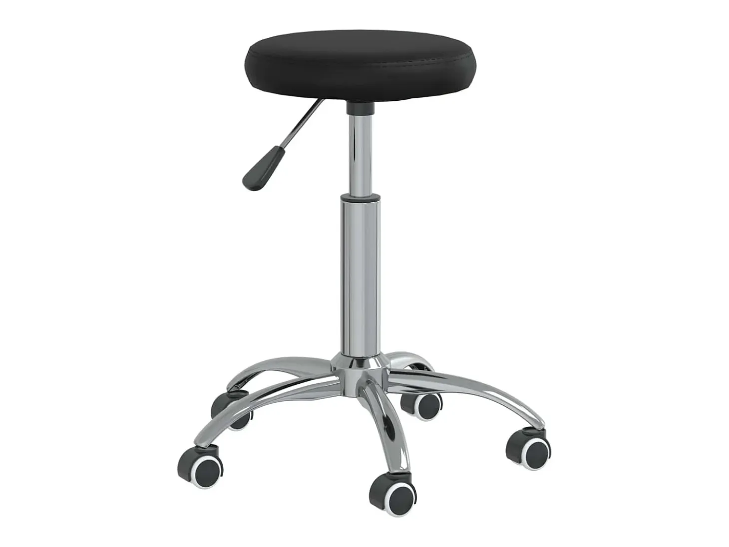Silla de comedor cuero sintético negra ES630374
