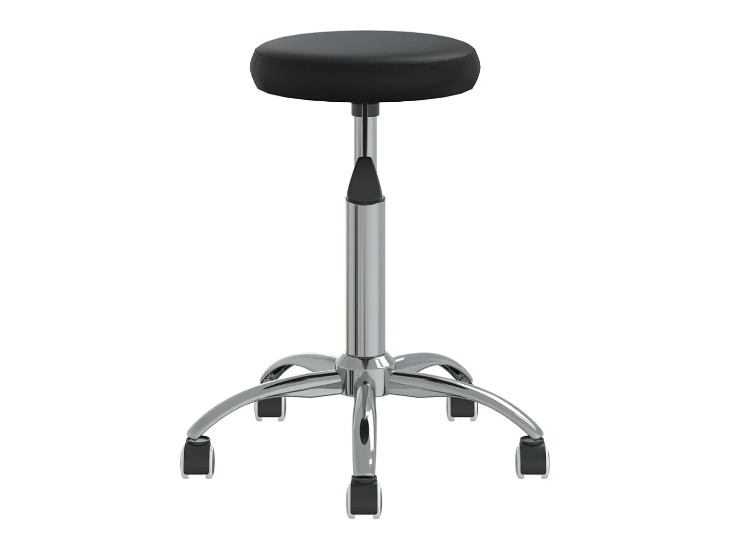 Silla de comedor cuero sintético negra ES630374
