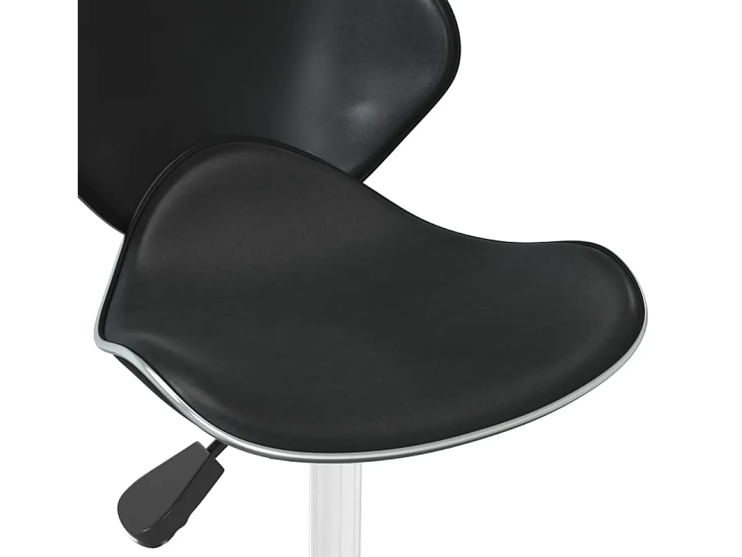 Silla de comedor cuero sintético negra