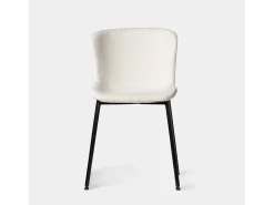 Silla de comedor de Bouclé Beige 80 x 50- Ari