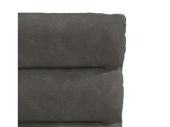 Silla de comedor de cuero sintético negra