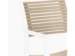 Silla de comedor de diseño para interior y exterior Orion - Beige