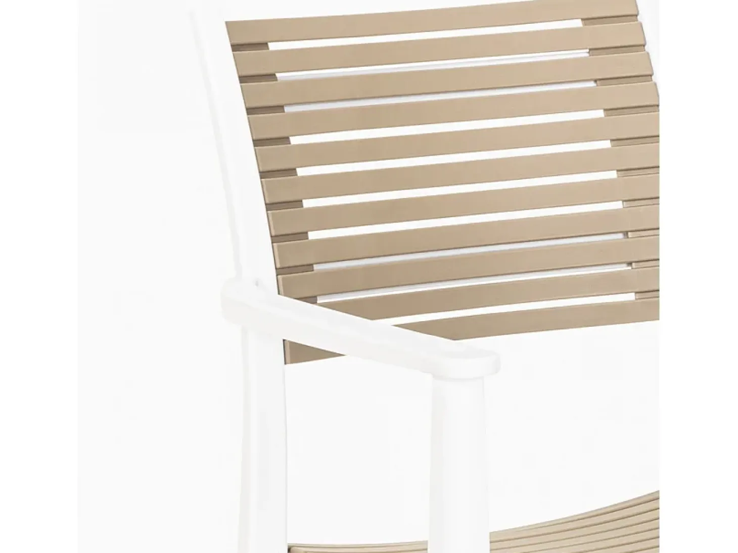 Silla de comedor de diseño para interior y exterior Orion - Beige