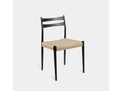 Silla de comedor de Madera Negro-Natural 81 x 51- Vina