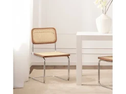 Silla de comedor de Madera Nogal-Natural 84 x 45- Keila