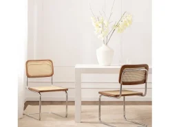 Silla de comedor de Madera Nogal-Natural 84 x 45- Keila