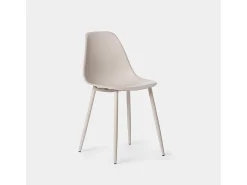 Silla de comedor de Plástico Beige 80 x 45- Nina