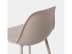 Silla de comedor de Plástico Beige 80 x 45- Nina
