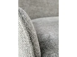 Silla de comedor de tela gris Steiner